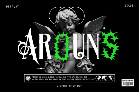 Arouns: Bold Blackletter for Branding