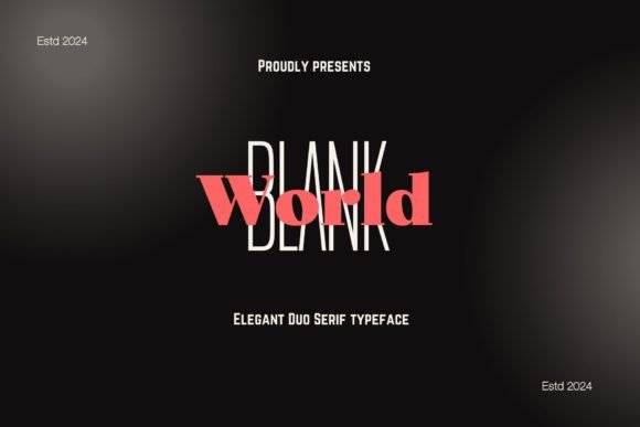 Blank World: A Bold Font for Modern Campaigns