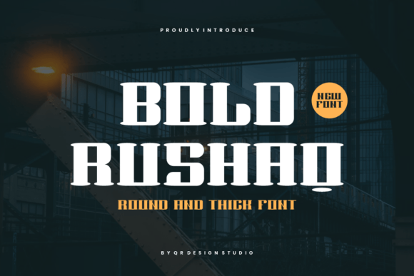 Bold Rushaq: A Bold Serif Font for Impactful Design