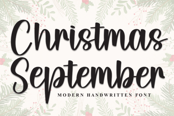 Christmas September Font for Holiday Campaigns