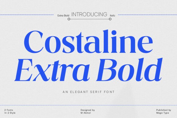 Costaline Extra Bold Font Review