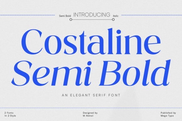 Costaline Semi Bold Font