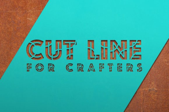 Cut Line Font for Creative Makers