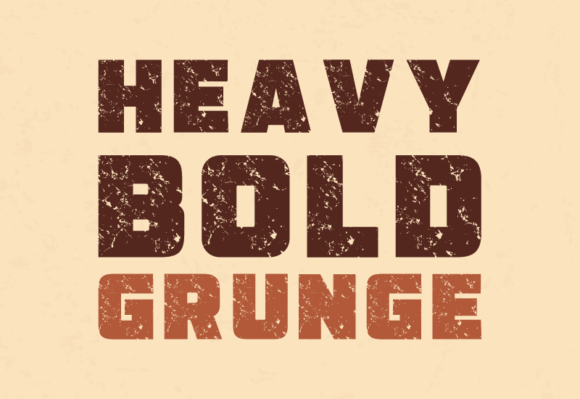 Heavy Bold Grunge: A Font for Bold Stories