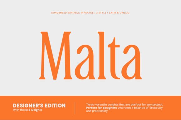 Malta: A Serif Font for Bold Branding