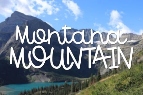 Montana Mountain Font for Web Design