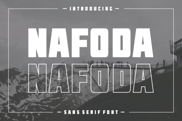 Nafoda: A Bold Font for Digital Campaigns