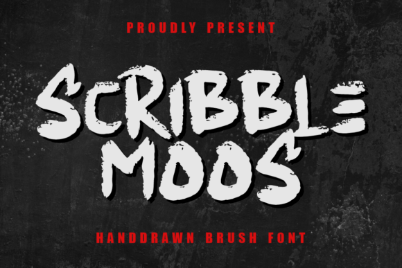 Scribble Moos Font for Creative Projects