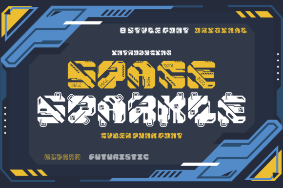 Space Sparkle: A Bold Font for Business