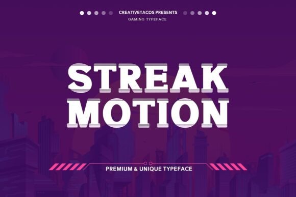 Streak Motion: A Bold Font for Creative Projects