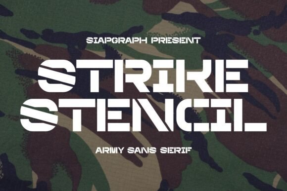 Strike Stencil: A Bold Font for Business