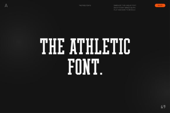 The Athletic Font: Bold & Beautiful for Craft Creators
