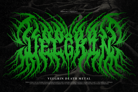 Velgrin Font: Bold Blackletter for Impactful Design