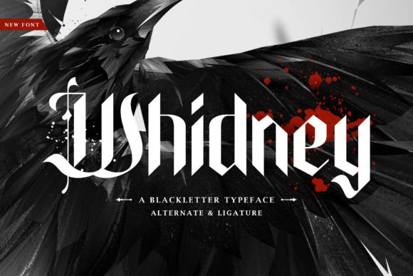 Whidney Font: Bold Blackletter for Web Design