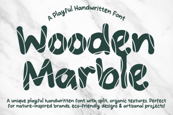 Wooden Marble Font for Web Design