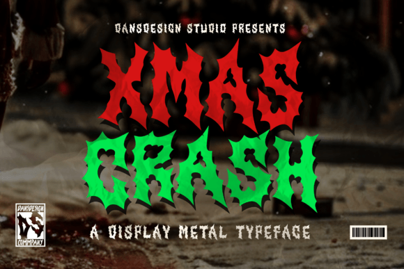 Xmas Crash: A Wild Holiday Font