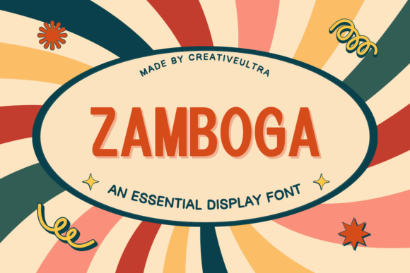Zamboga Font: Bold & Vibrant